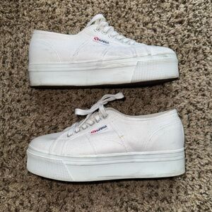Superga Classic White Canvas Sneakers
